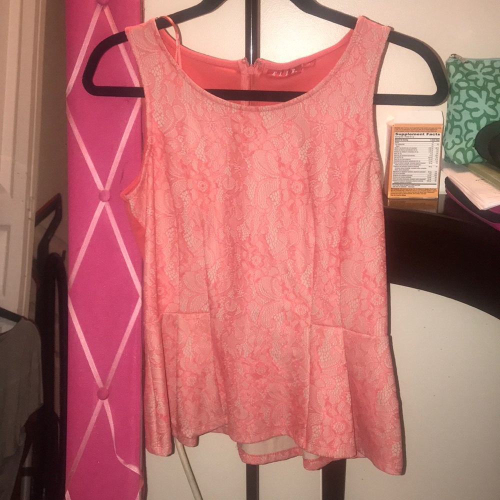 Pink Fit to Flare Shirt